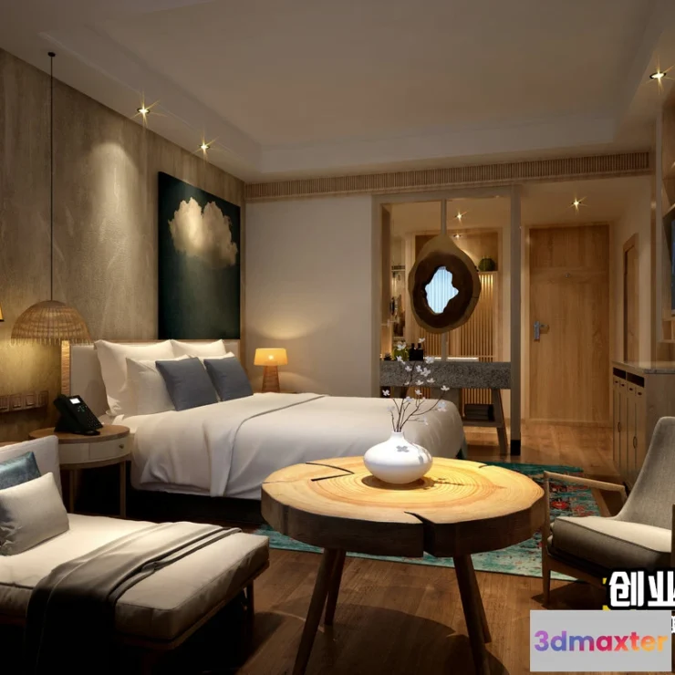 1369964 - Homestay 3D Interior Scene - 3D Models - 114 3D Max