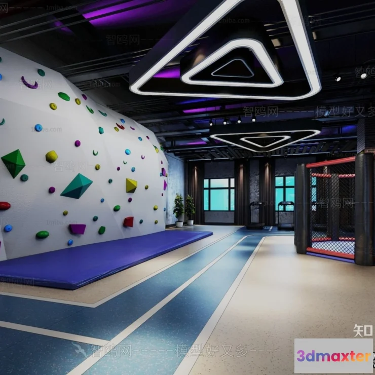 1370804 - GYM - 3D Interior Scene - 3D Models - 125 3D Max