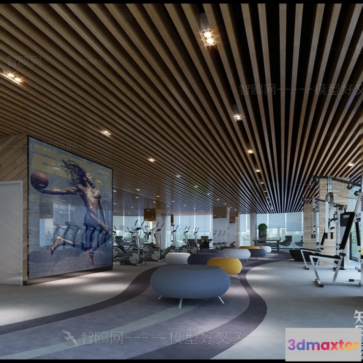 1371151 - GYM - 3D Interior Scene - 3D Models - 130 3D Max