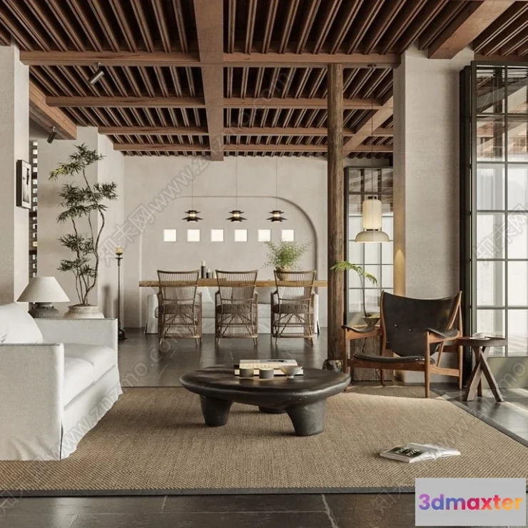 1371464 - Homestay 3D Interior Scene - 3D Models - 120 3D Max