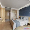 1371518 - Bedroom For Hotel - 3D Scene - Interior Design - 005 3D Max