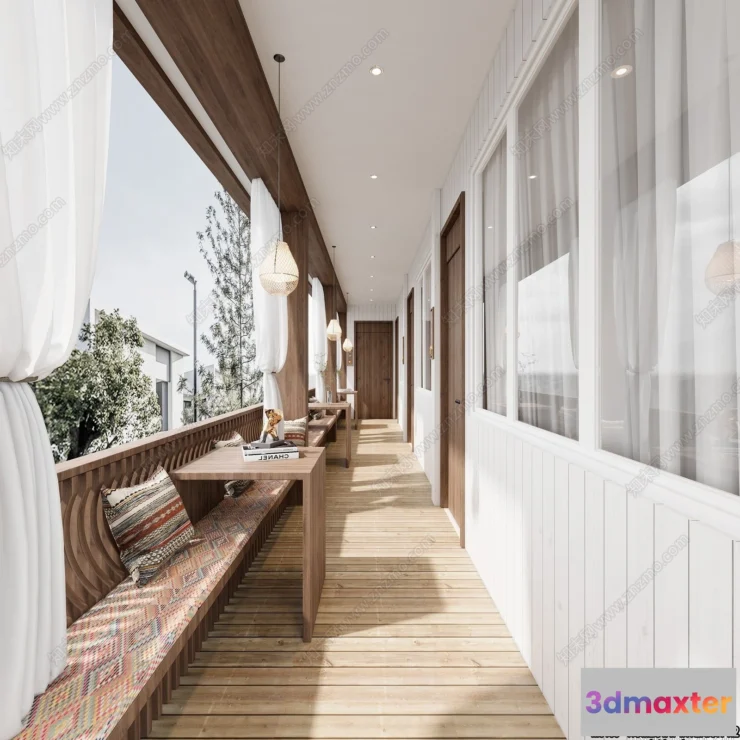 1371976 - Homestay 3D Interior Scene - 3D Models - 128 3D Max