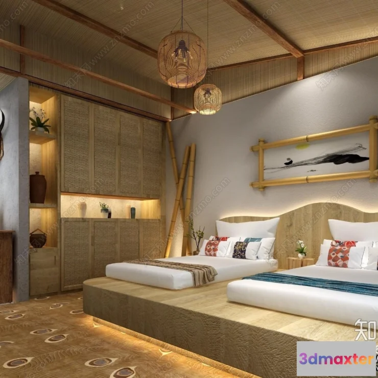 1372110 - Homestay 3D Interior Scene - 3D Models - 130 3D Max