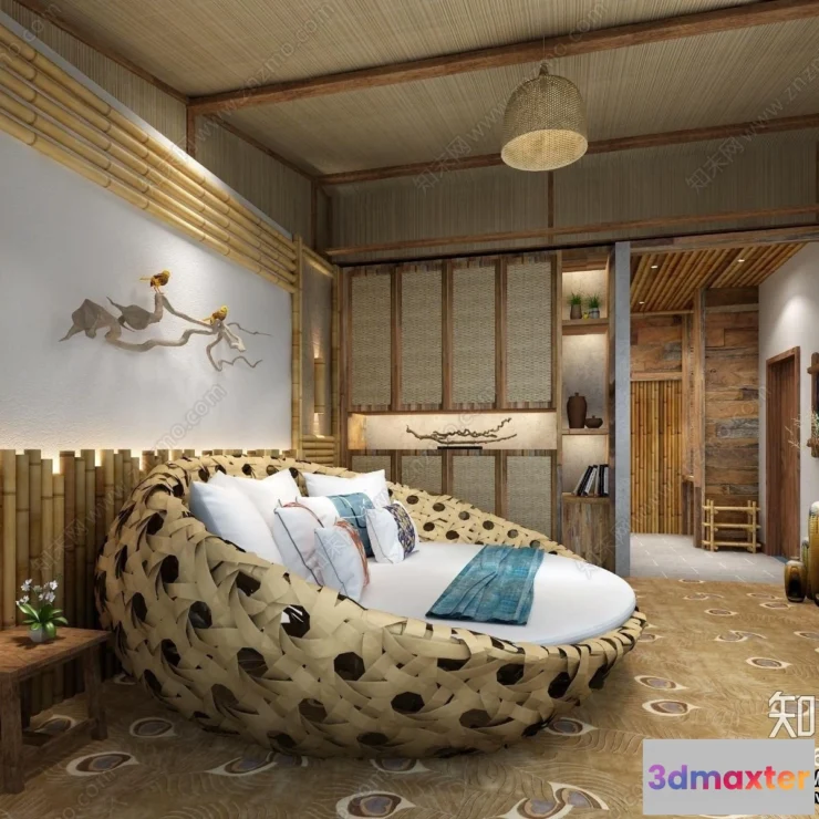 1372496 - Homestay 3D Interior Scene - 3D Models - 136 3D Max