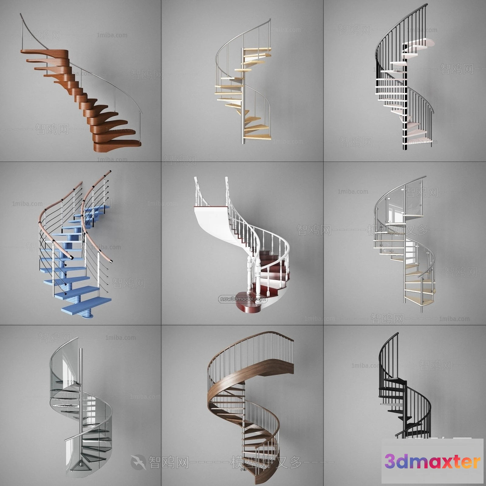 1372770 - Staircase Decoration - 3D Interior Scene - 3D Models - 133 3D Max