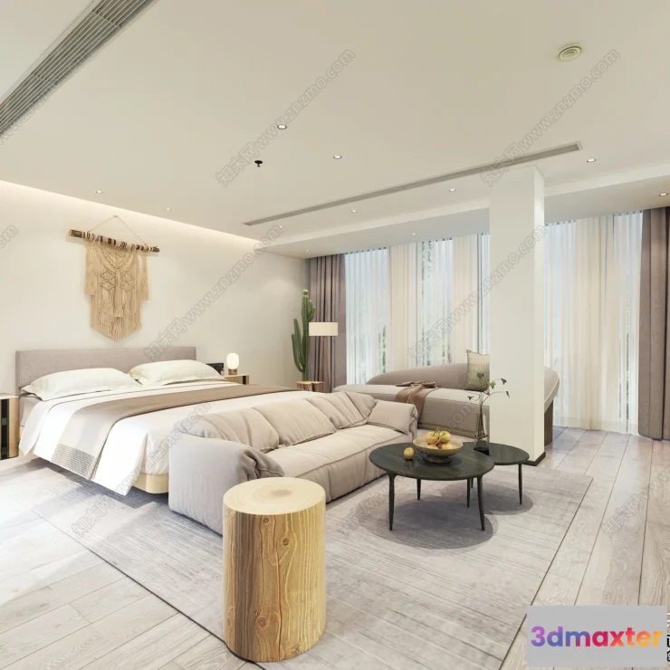 1372867 - Homestay 3D Interior Scene - 3D Models - 142 3D Max