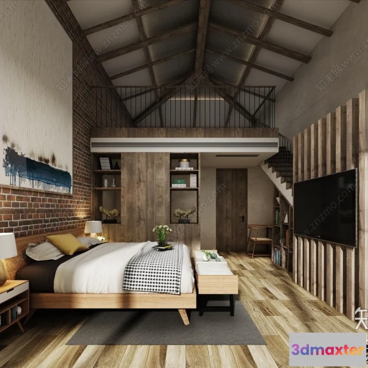 1373125 - Homestay 3D Interior Scene - 3D Models - 146 3D Max