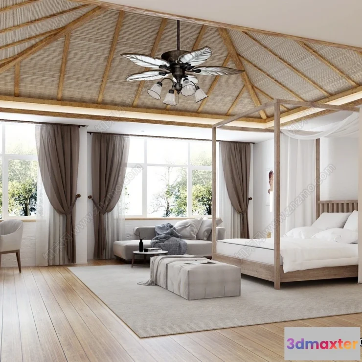 1373505 - Homestay 3D Interior Scene - 3D Models - 152 3D Max