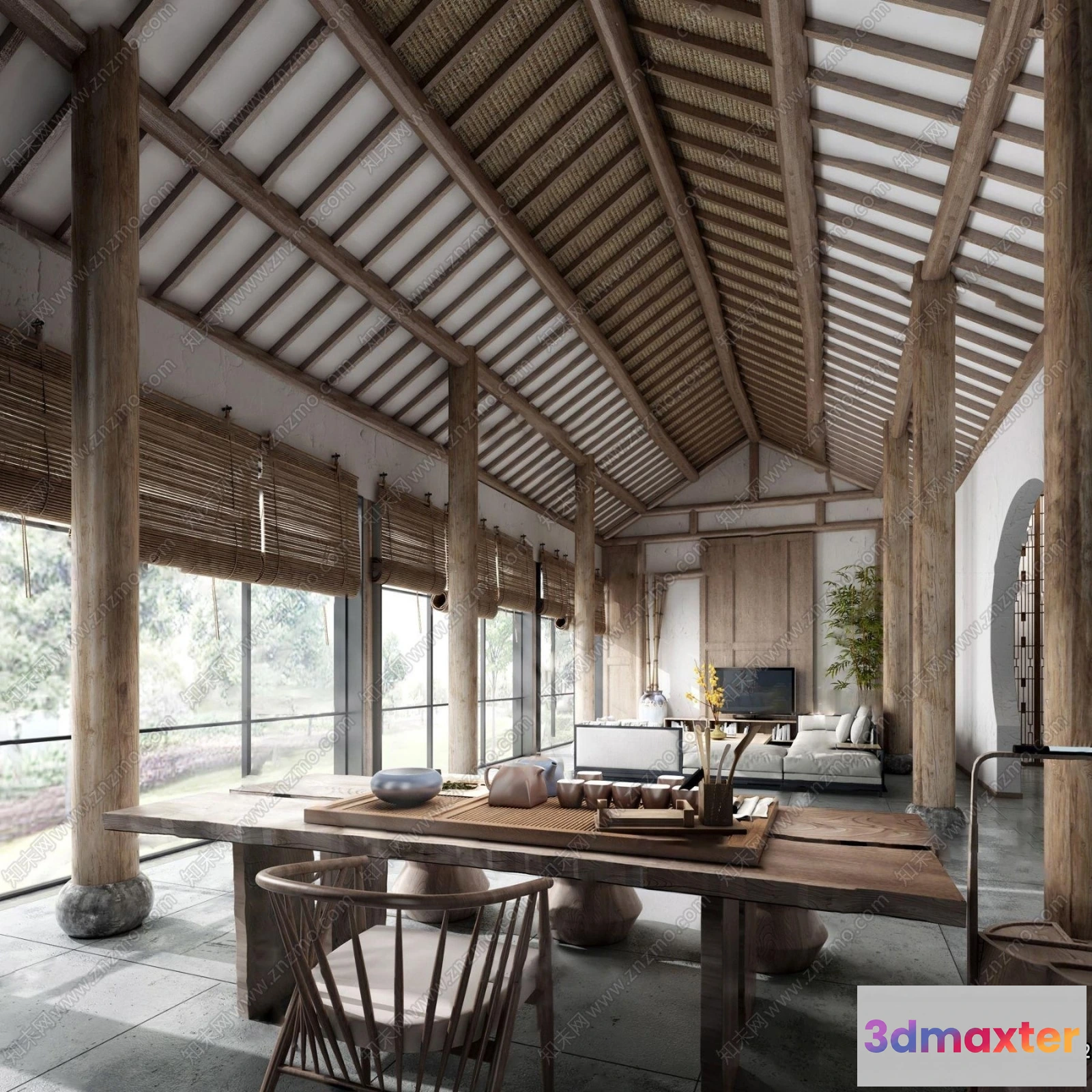 1373729 - Homestay 3D Interior Scene - 3D Models - 155 3D Max