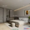 1373844 - Bedroom For Hotel - 3D Scene - Interior Design - 040 3D Max