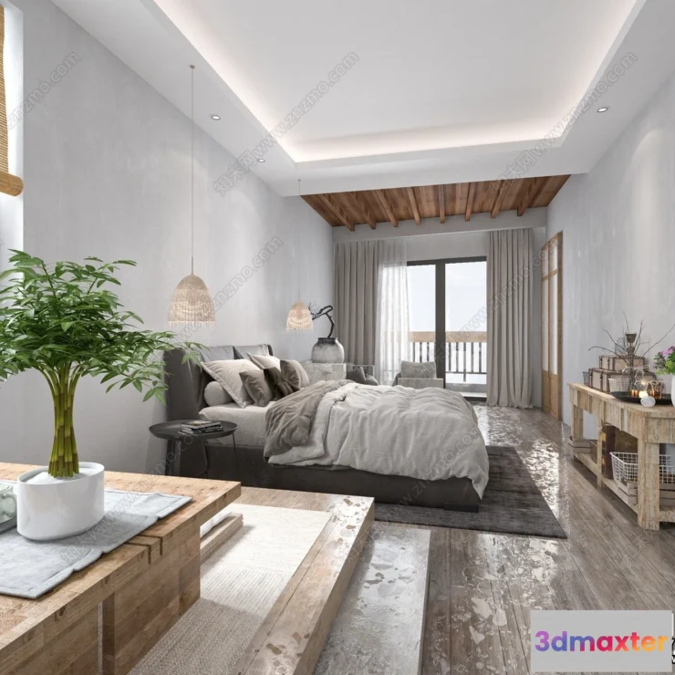 1373877 - Homestay 3D Interior Scene - 3D Models - 157 3D Max