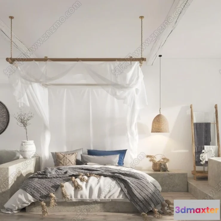 1374004 - Homestay 3D Interior Scene - 3D Models - 159 3D Max