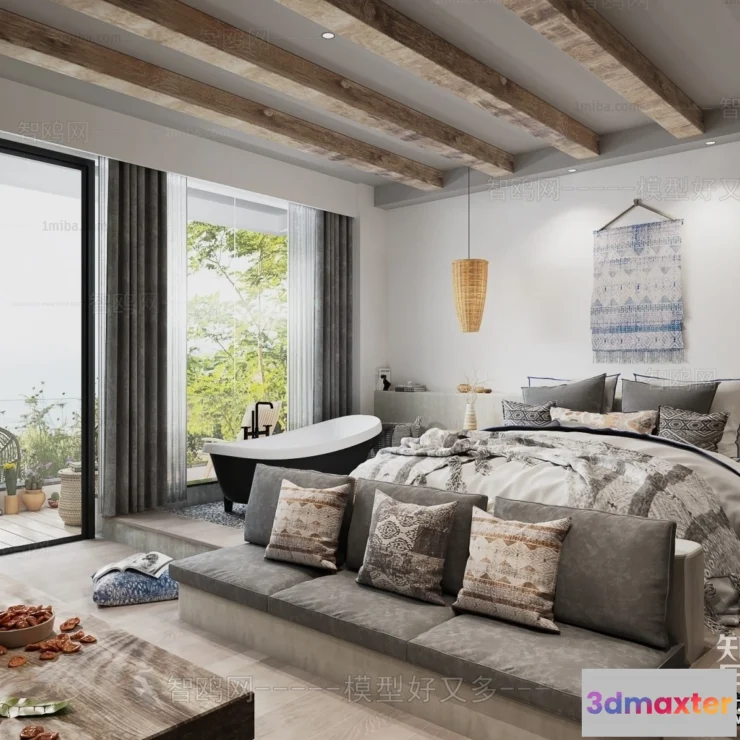 1374251 - Homestay 3D Interior Scene - 3D Models - 163 3D Max