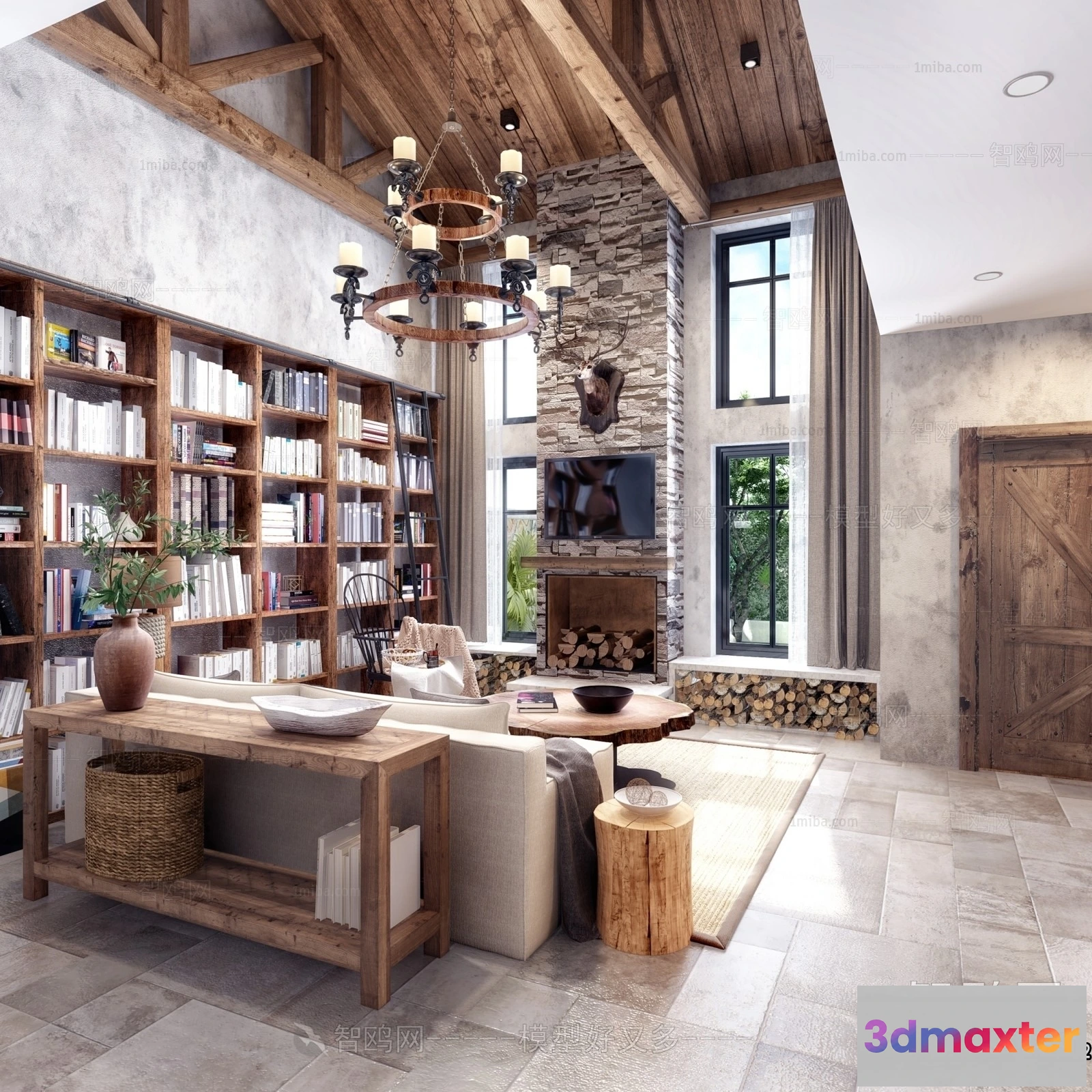 1374447 - Homestay 3D Interior Scene - 3D Models - 166 3D Max