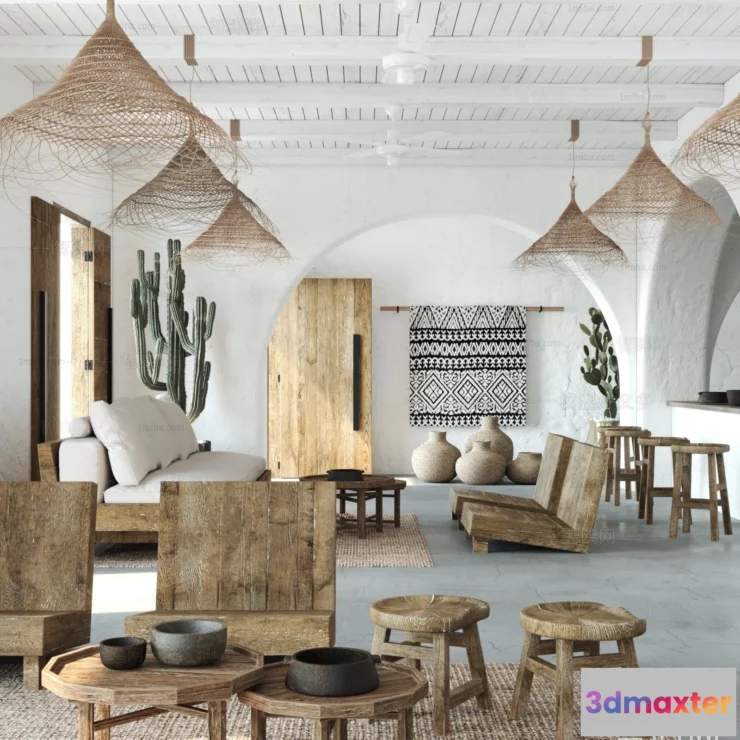 1375483 - Homestay 3D Interior Scene - 3D Models - 181 3D Max