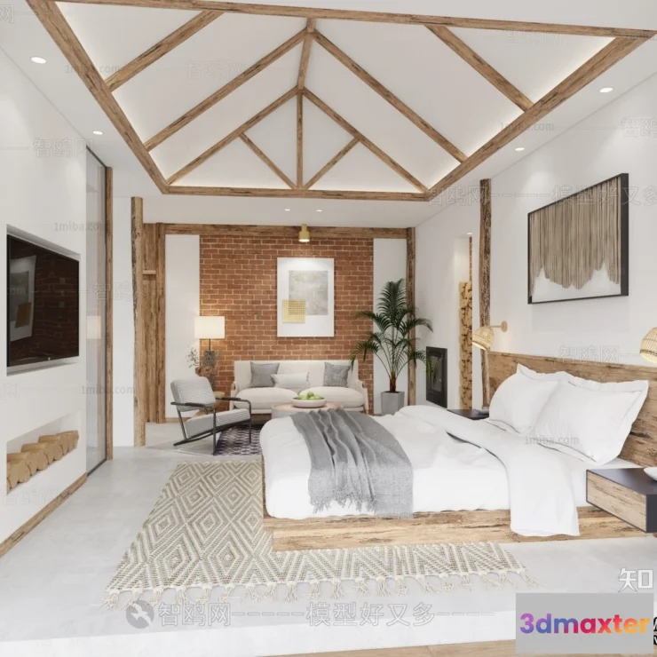 1375549 - Homestay 3D Interior Scene - 3D Models - 182 3D Max