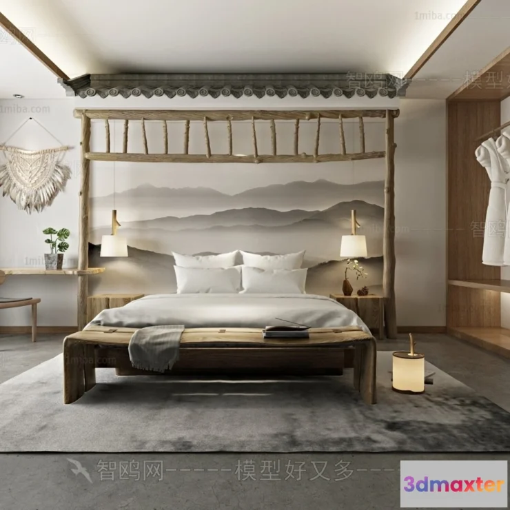 1375875 - Homestay 3D Interior Scene - 3D Models - 187 3D Max