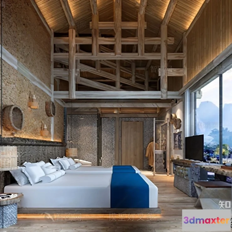 1376185 - Homestay 3D Interior Scene - 3D Models - 192 3D Max