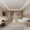 1376377 - Bedroom For Hotel - 3D Scene - Interior Design - 079 3D Max