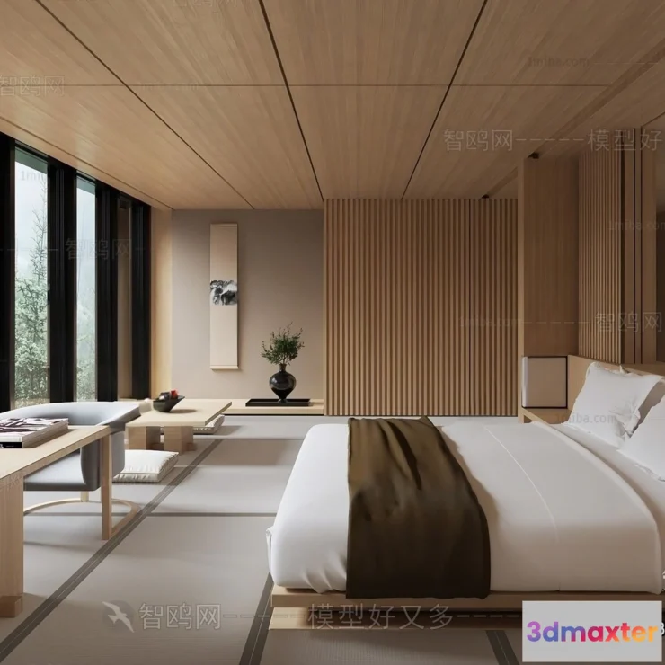 1376802 - Homestay 3D Interior Scene - 3D Models - 201 3D Max