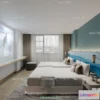 1376975 - Bedroom For Hotel - 3D Scene - Interior Design - 088 3D Max