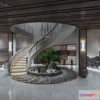 1377180 - Staircase Decoration - 3D Interior Scene - 3D Models - 202 3D Max