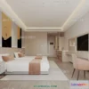1377263 - Bedroom For Hotel - 3D Scene - Interior Design - 092 3D Max