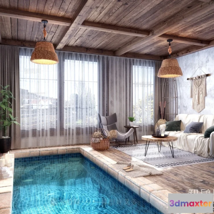 1377329 - Homestay 3D Interior Scene - 3D Models - 209 3D Max