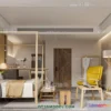1377331 - Bedroom For Hotel - 3D Scene - Interior Design - 093 3D Max