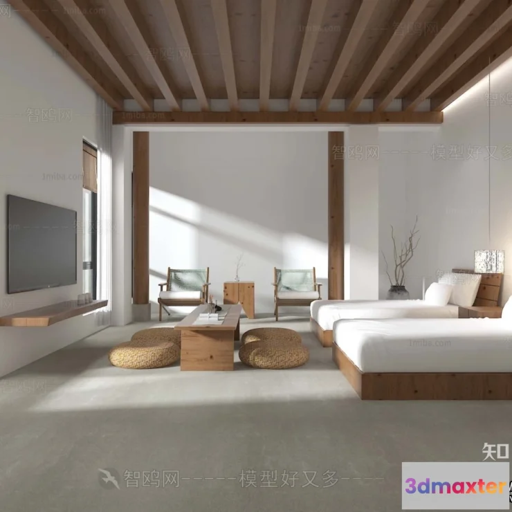 1377401 - Homestay 3D Interior Scene - 3D Models - 210 3D Max