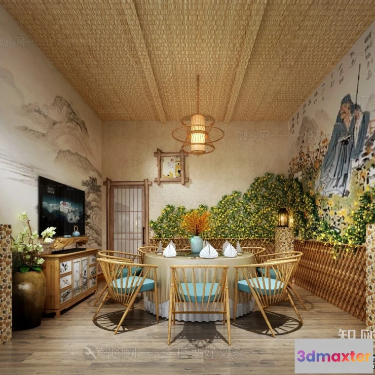 1377613 - Homestay 3D Interior Scene - 3D Models - 213 3D Max