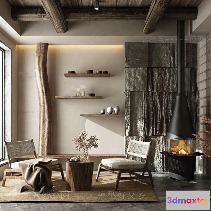 1378539 - Homestay 3D Interior Scene - 3D Models - 227 3D Max