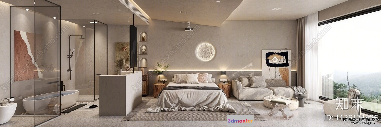 1379595 - Homestay 3D Interior Scene - 3D Models - 243 3D Max