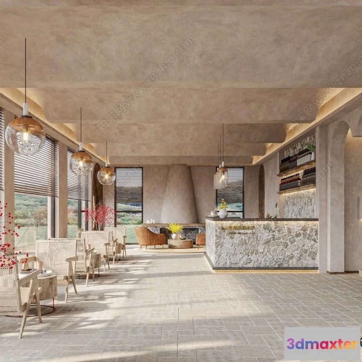 1380051 - Homestay 3D Interior Scene - 3D Models - 250 3D Max