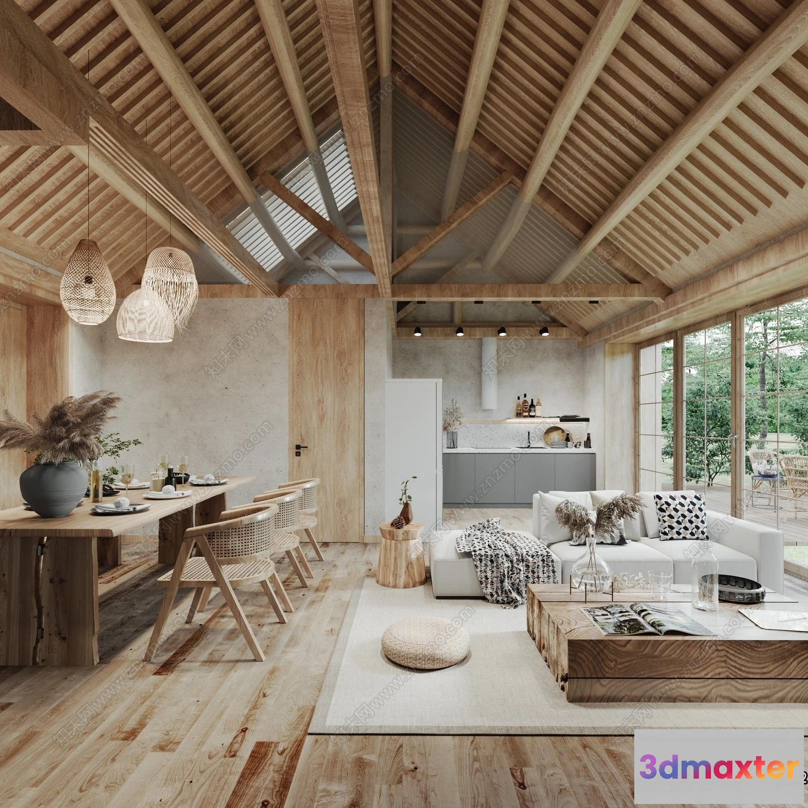 1380113 - Homestay 3D Interior Scene - 3D Models - 251 3D Max