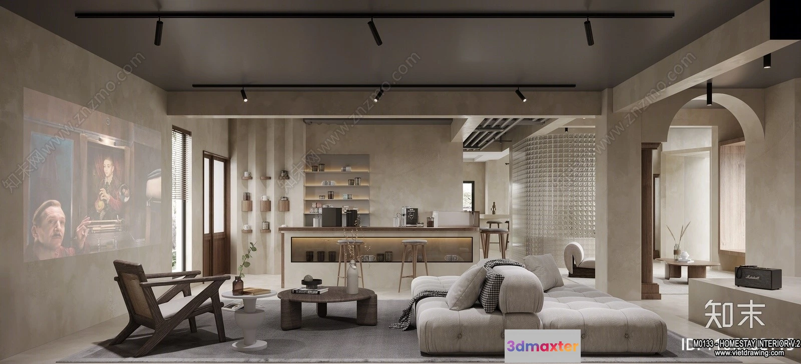 1380178 - Homestay 3D Interior Scene - 3D Models - 252 3D Max