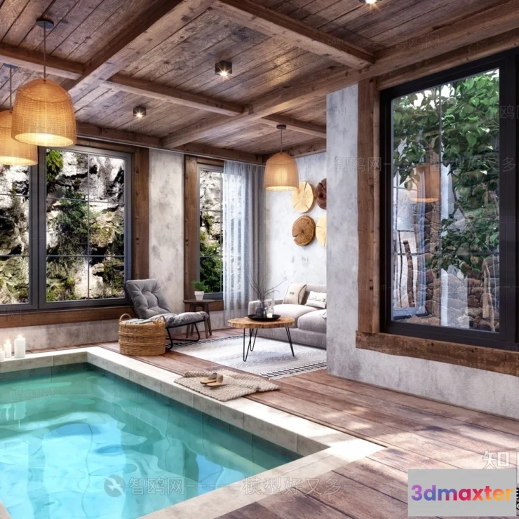 1380373 - Homestay 3D Interior Scene - 3D Models - 255 3D Max