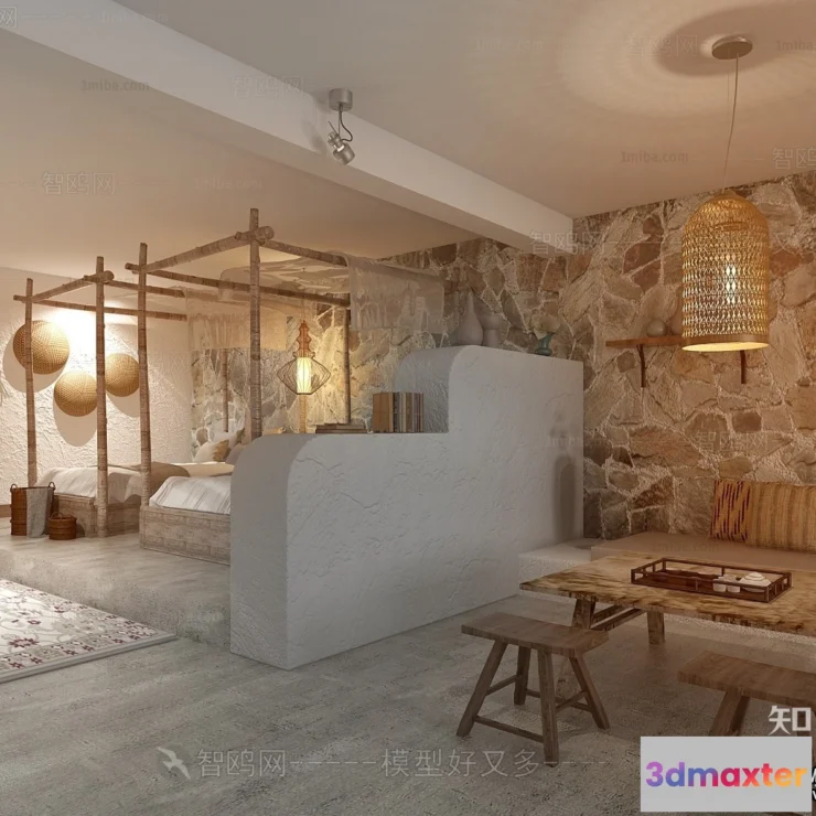 1380907 - Homestay 3D Interior Scene - 3D Models - 263 3D Max
