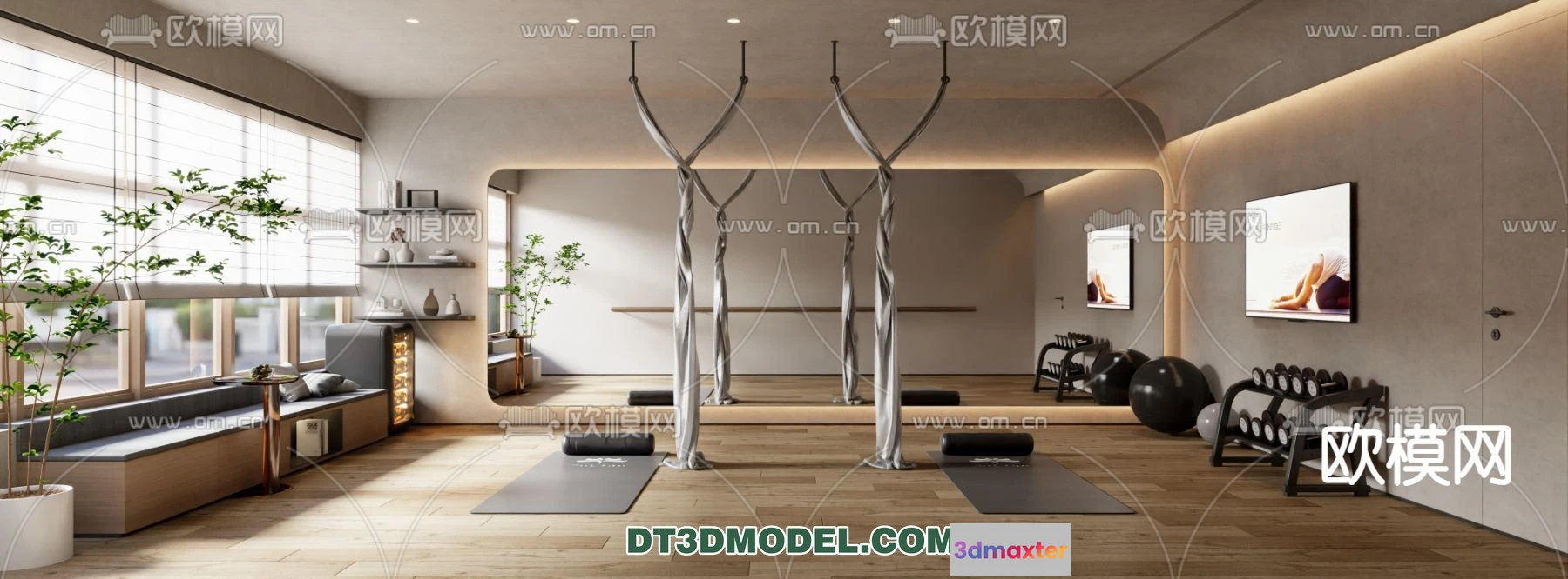 1381495 - Yoga Room With Thoughtful Design - 3D Scenes - 041 3D Max