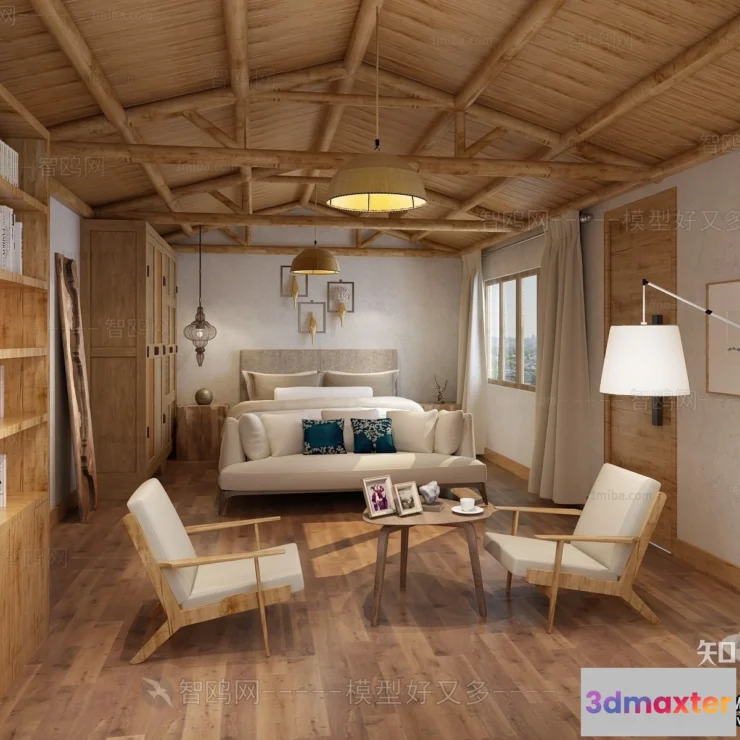 1381616 - Homestay 3D Interior Scene - 3D Models - 274 3D Max