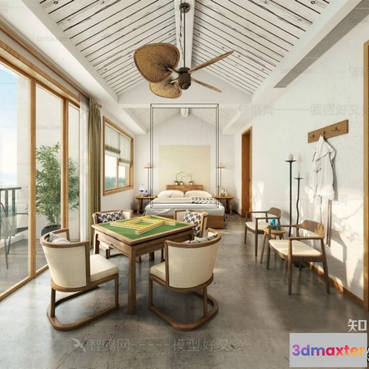 1381968 - Homestay 3D Interior Scene - 3D Models - 279 3D Max