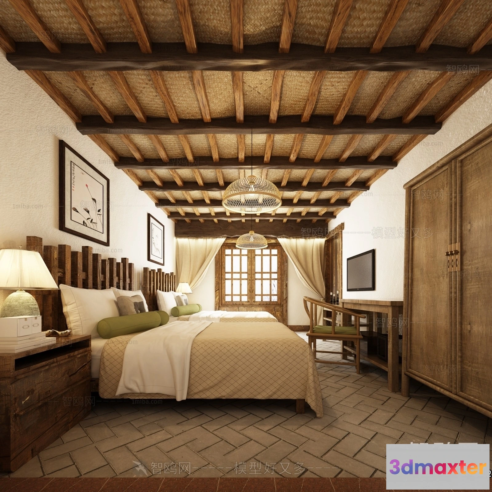 1382375 - Homestay 3D Interior Scene - 3D Models - 285 3D Max