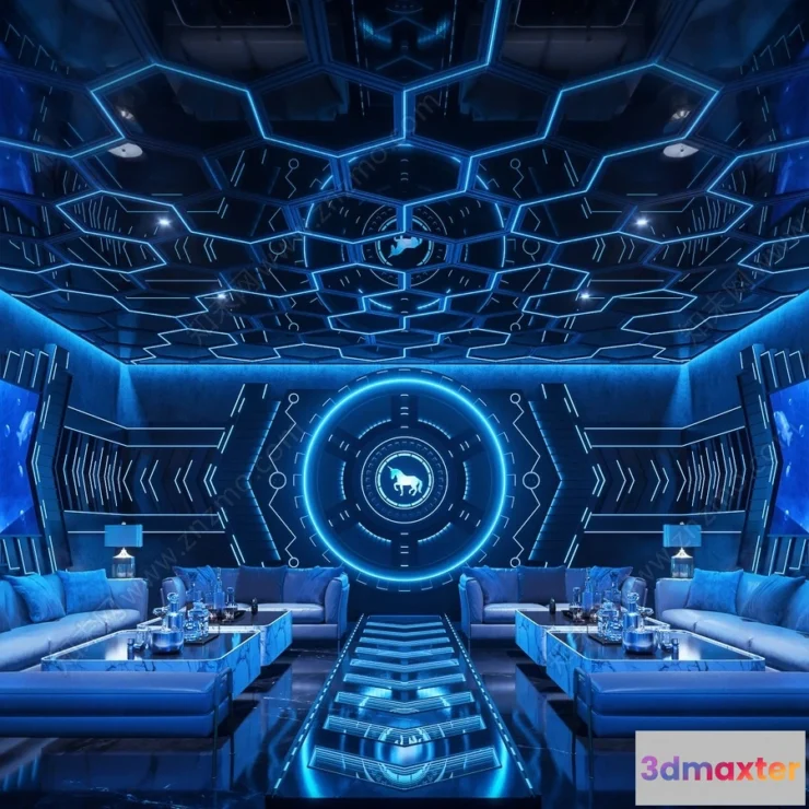 1382803 - Karaoke - Bar - KTV 3D Interior Scenes - 007 3D Max