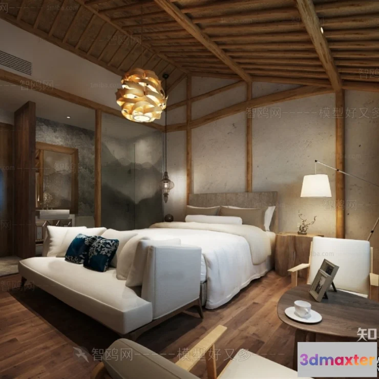 1382824 - Homestay 3D Interior Scene - 3D Models - 292 3D Max