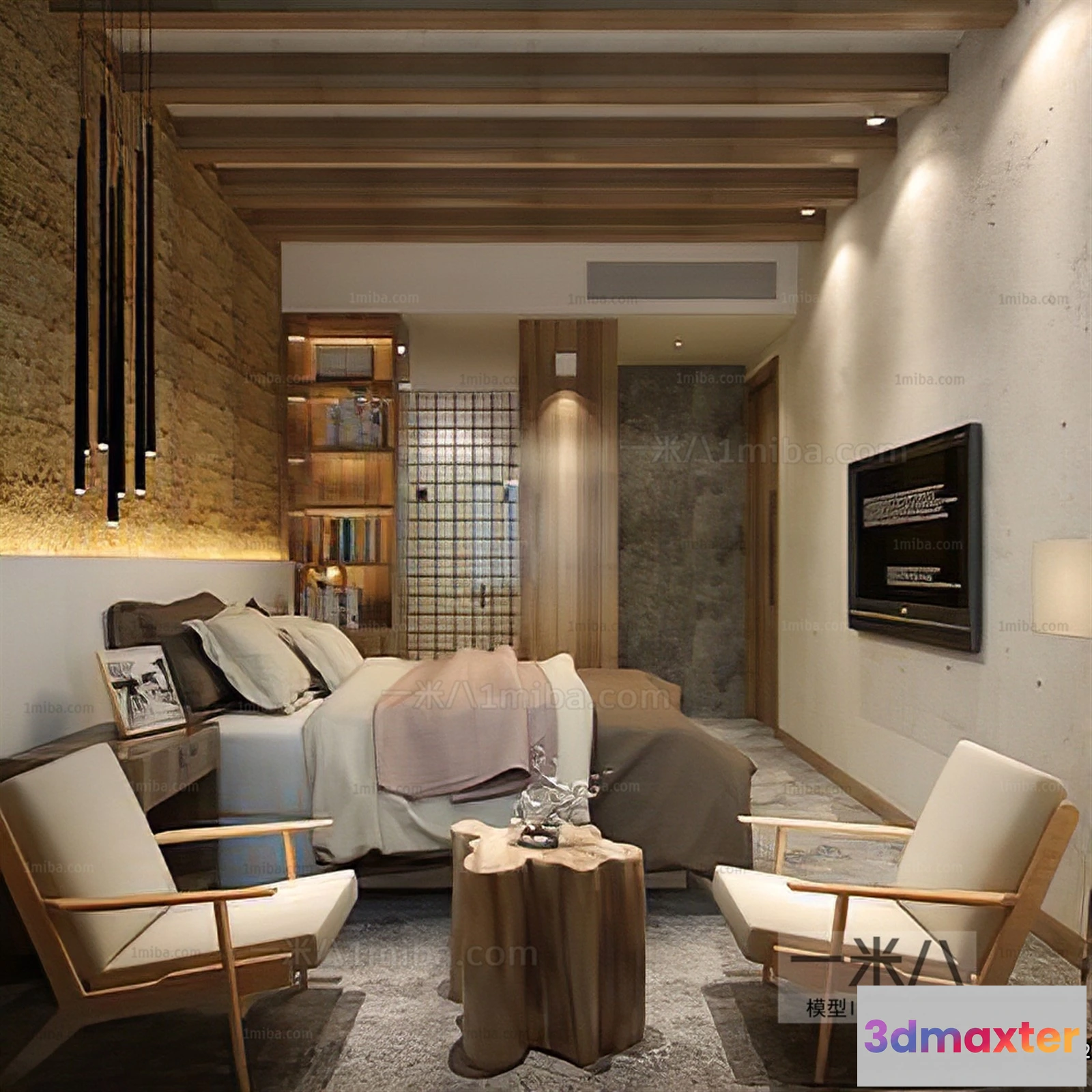 1382887 - Homestay 3D Interior Scene - 3D Models - 293 3D Max