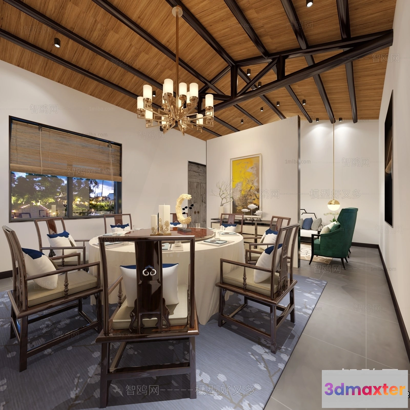 1383352 - Homestay 3D Interior Scene - 3D Models - 300 3D Max