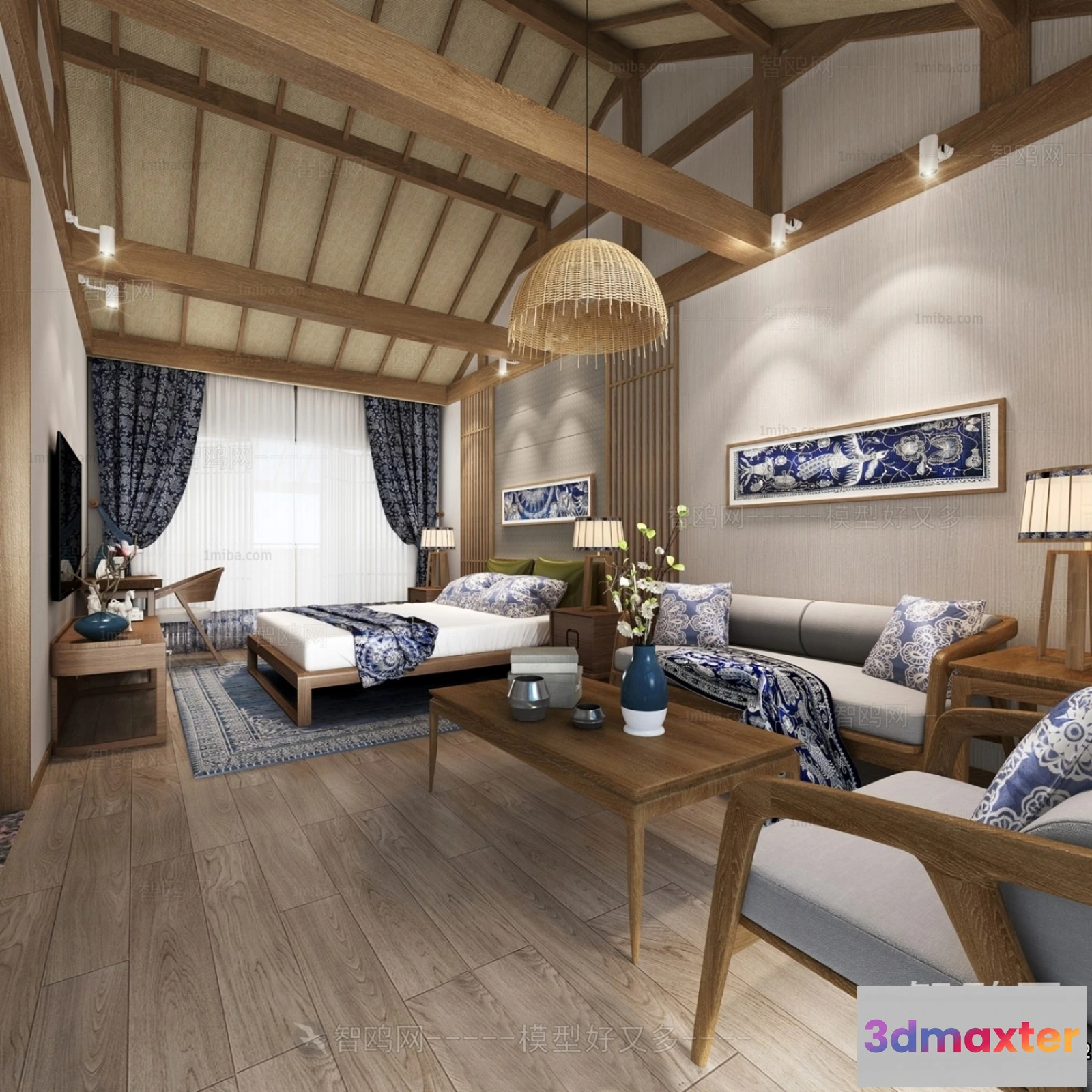 1383625 - Homestay 3D Interior Scene - 3D Models - 304 3D Max