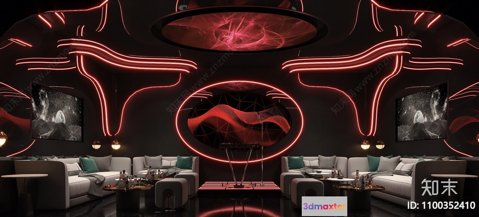 1383758 - Karaoke - Bar - KTV 3D Interior Scenes - 021 3D Max