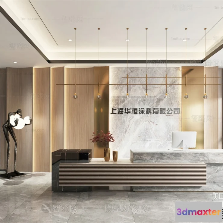 1384531 - Hotel - Reception - 3D Interior Scene - 3D Models - 317 3D Max