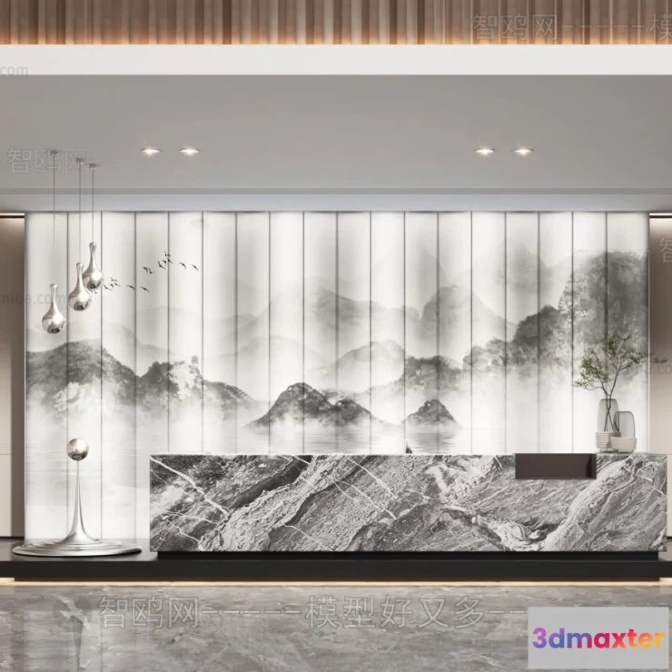 1384657 - Hotel - Reception - 3D Interior Scene - 3D Models - 319 3D Max